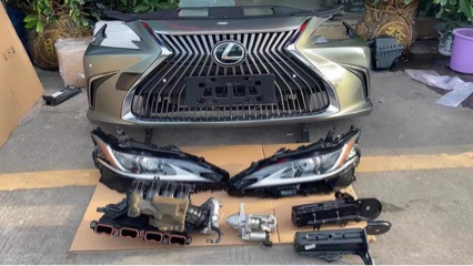 Lexus Es300H Front Bumper, Nx200 Front Bumper, Headlights, Old Model Modified to New Model, Original Factory Dismantled Parts