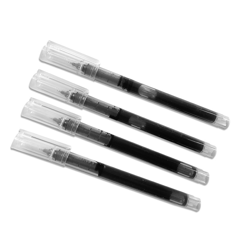 (2개) 학생 문구 속건성 대용량 수성 카본 사인펜 스트레이트 리퀴드 0.5MM 바늘 볼펜 도매