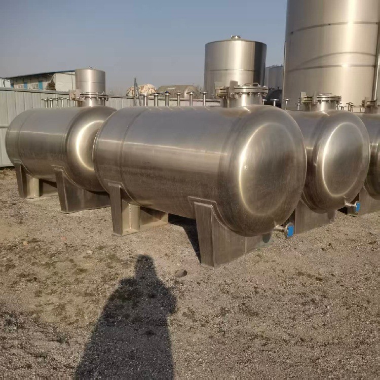 供应二手304不锈钢卧式储罐卧式原料储存罐 生活污水处理成套设备