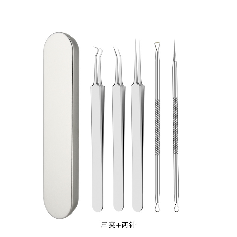 En stock, puede enviar agujas para el acné de acero inoxidable, herramientas de belleza para eliminar el acné oscuro, agujas para el acné, herramientas de belleza, clips celulares