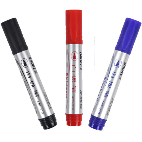 Baoke MP-310 whiteboard pen water-based erasable whiteboard pen black whiteboard pen writing pen office supplies