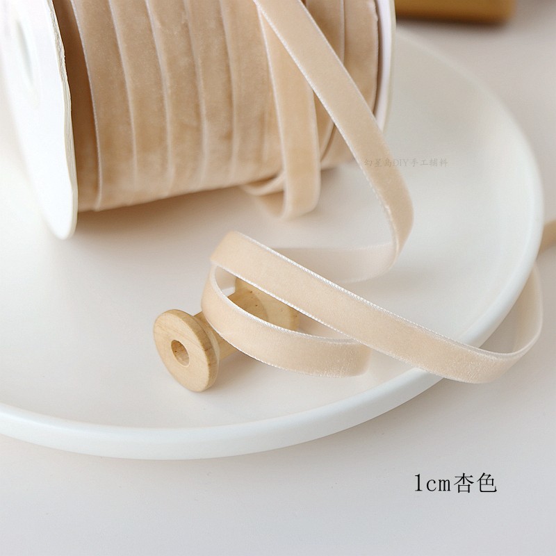 1cm/0,6 cm cinta de terciopelo de color cinta de cisne cinta de bricolaje material hecho a mano cinta cinta cinta decorativa