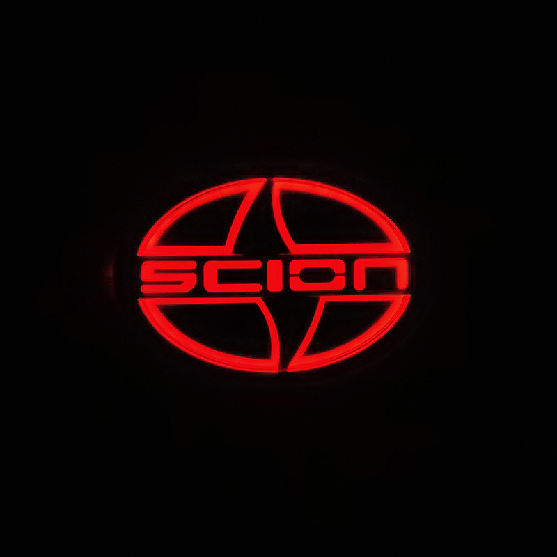 Aplicable a la luz del logotipo del coche Toyota 5D norteamericano logotipo luminoso Sain SCION luz trasera LED luz fría luz luminosa luz del logotipo del coche