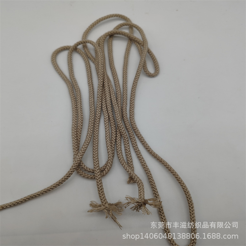 厂家现货批发4MM八股SP线包芯绳 户外绳 裤腰带抽绳 卫衣帽绳