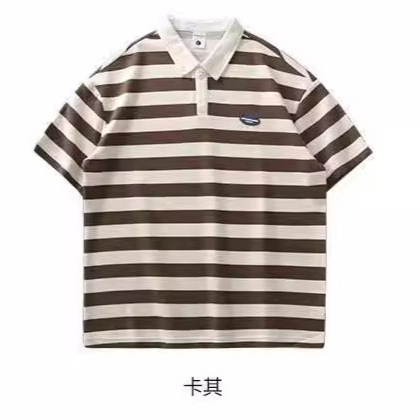 Camisa polo de manga corta con solapa Camiseta de verano de marca de moda para hombres Versión coreana de la tendencia delgada 2024 nueva camiseta de todo fósforo