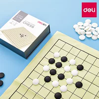 Deli Gomoku, детская студенческая головоломка для начинающих, доска для взрослых, шахматы с пятью пальцами, черно-белые шахматные фигуры, шахматный набор