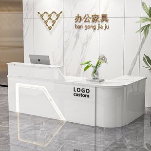 Front Desk Reception Desk Bar Cashier Service Desk Counter Arc Shop Small Fruit Shop Supermarket Beauty Salon
