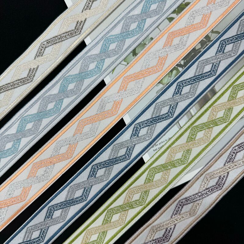 3CM Diamond Simple About Small Fresh Ribbon Lace Sofa Cover Decorative Edge Curtain with High Splicing Small Edge