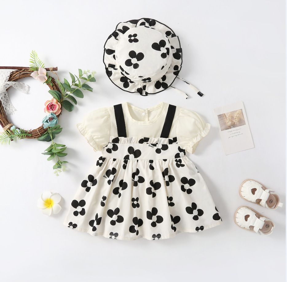 Sommer Strampler Kleid Für Baby Mädchen Baumwoll Jumpsuit_voghion.com
