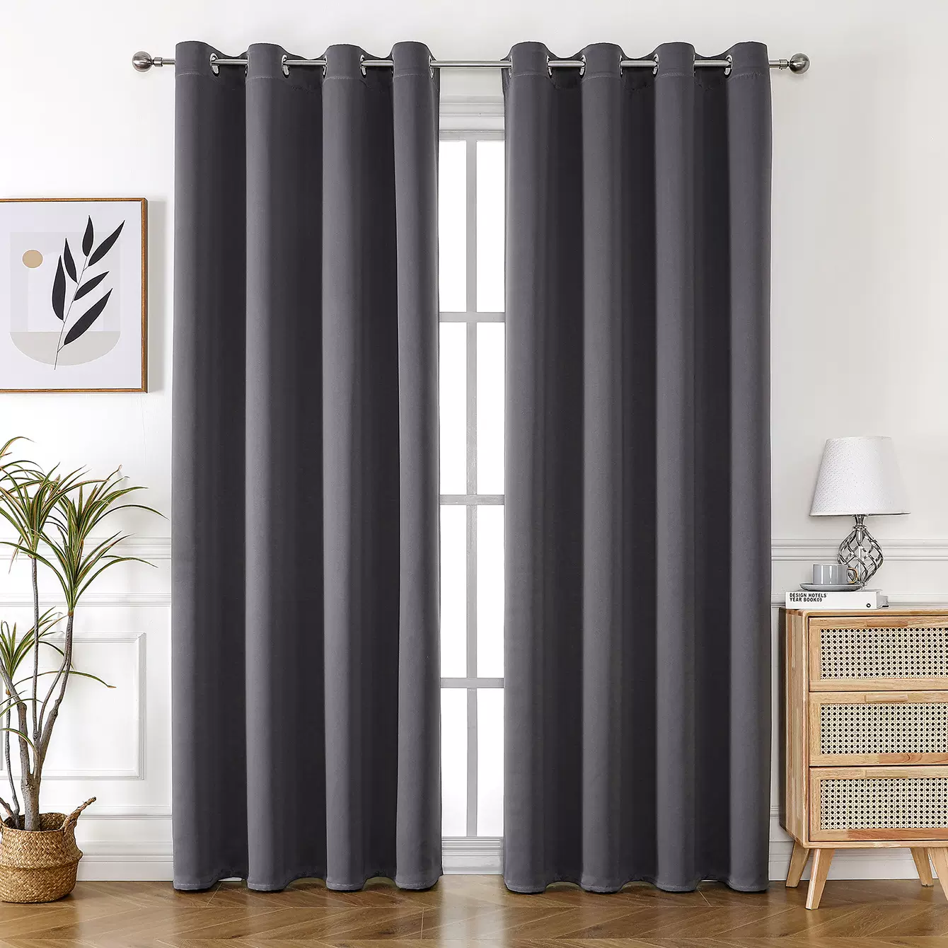 跨境专供亚马逊外贸高精密全遮光无光布成品窗帘窗簾批发curtains