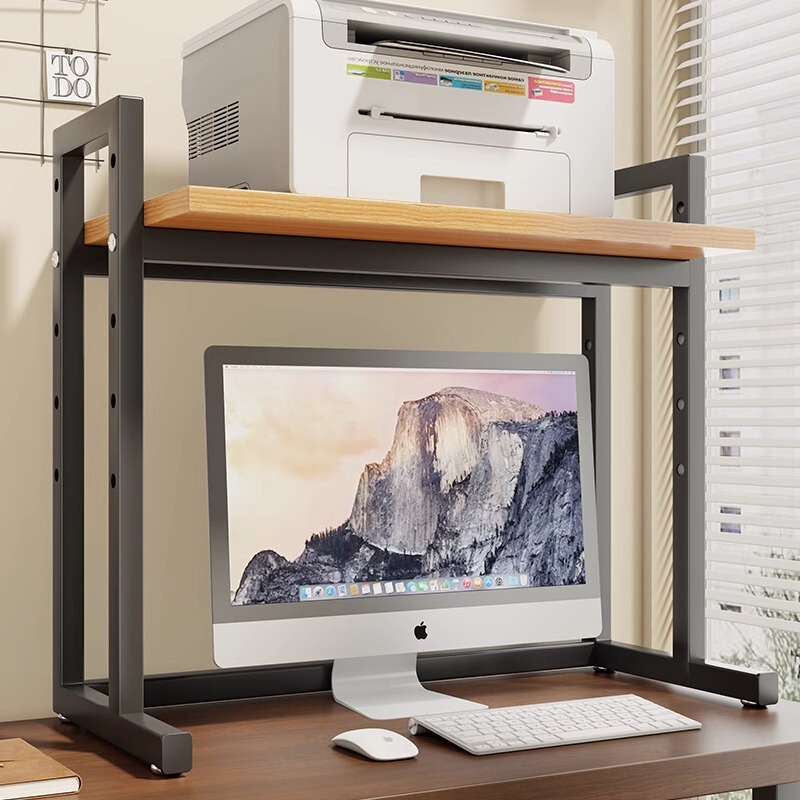 Printer Storage Rack Adjustable Computer Host Bracket Desk Chassis Shelf Table Layered Storage Rack