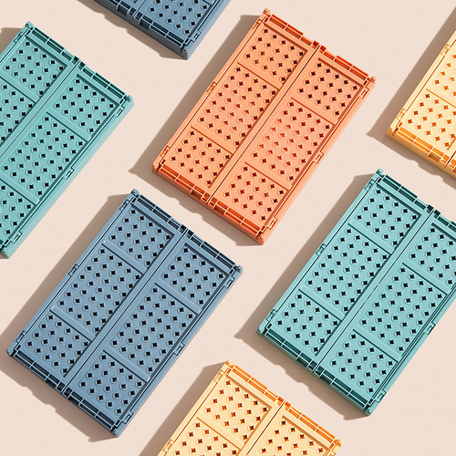 Desktop foldable storage box student cosmetics storage storage basket dormitory stationery storage rack sundries small basket