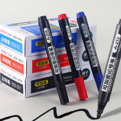 Marking pen with oily ink that cannot be erased, express logistics pen, red, blue, black, large pen, can add ink, waterproof, quick-drying marking pen