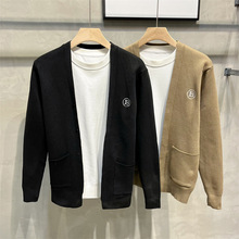 日系休闲复古开衫男修身韩版潮流休闲外穿秋冬毛衣男士厂家直销