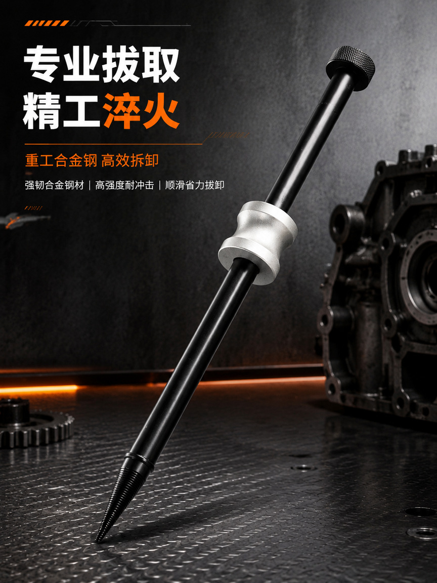 Diesel engine fuel injector seal removal tool, fuel injector seal removal tool, total length 35cm