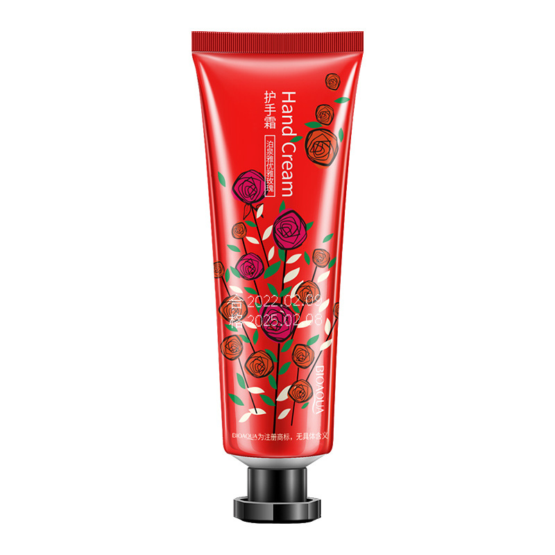 Boquanya elegante Rosa crema de manos hidratante Cuidado Hidratante manos anti-secado pequeña mano crema regalo de la mano