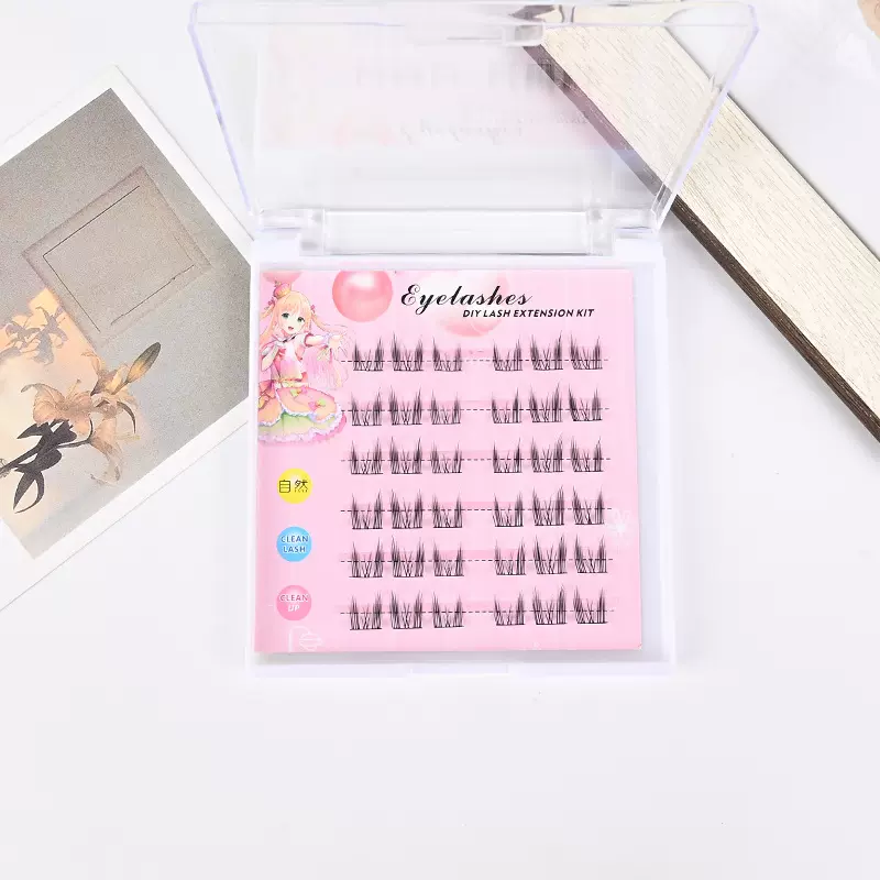 猫精灵 分段式假睫毛  超自然可定LOGO