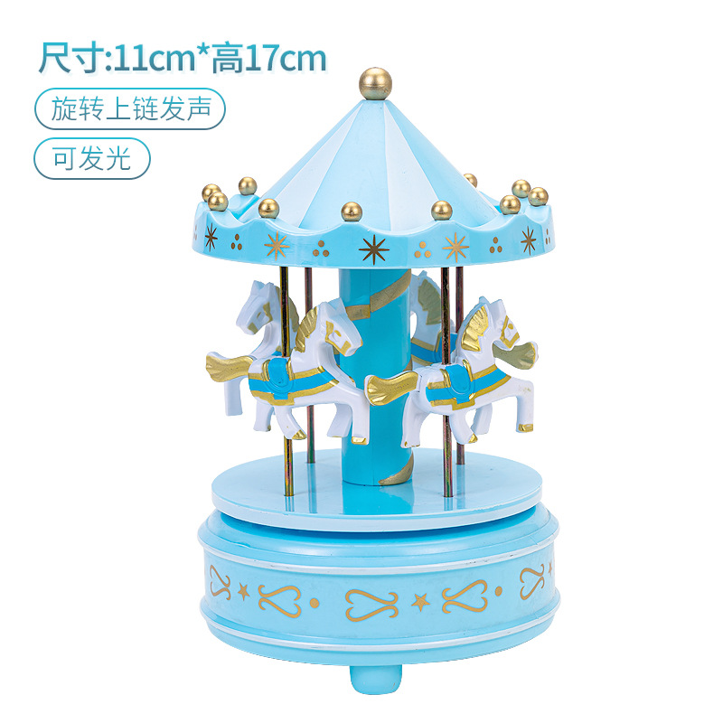 Carousel caja de música pastel de cumpleaños decoración niños niña corazón fiesta de cumpleaños regalo niña juguete