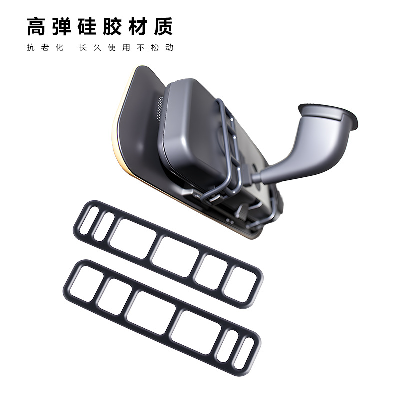 Customized silicone elastic strap for car use, dashcam rearview mirror fixing strap, sun-resistant and wear-resistant, direct from the factory