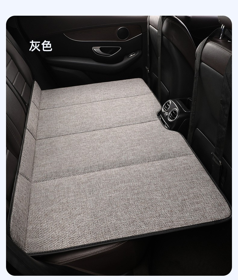 Car Folding Bed Portable Rear Seat Sleeping Pad Cotton Linen Flax Car Suv Travel Bed Non-Inflatable Folding Bed