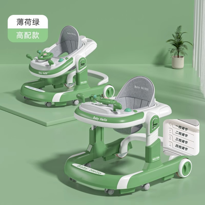 学歩の赤ちゃんの手は横転型の新型を押します。