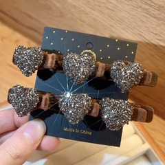 High-end sense hair clip for women, autumn and winter side braided bangs hairpin, small claw clip for forehead hair, shark clip hair accessory