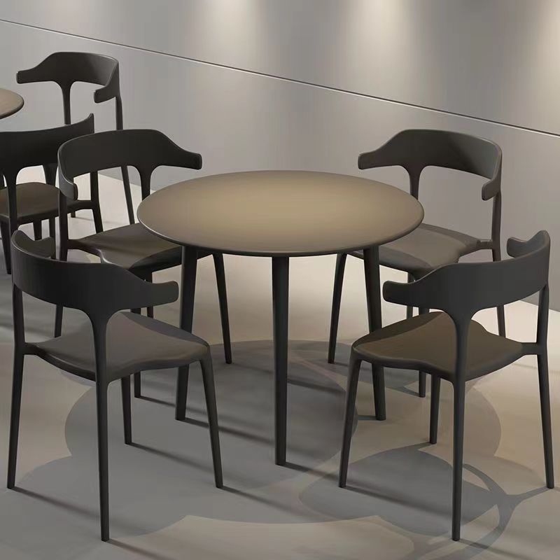 Outdoor tables and chairs outside the courtyard plastic open-air milk tea shop outdoor balcony leisure three-piece modern simple tables and chairs