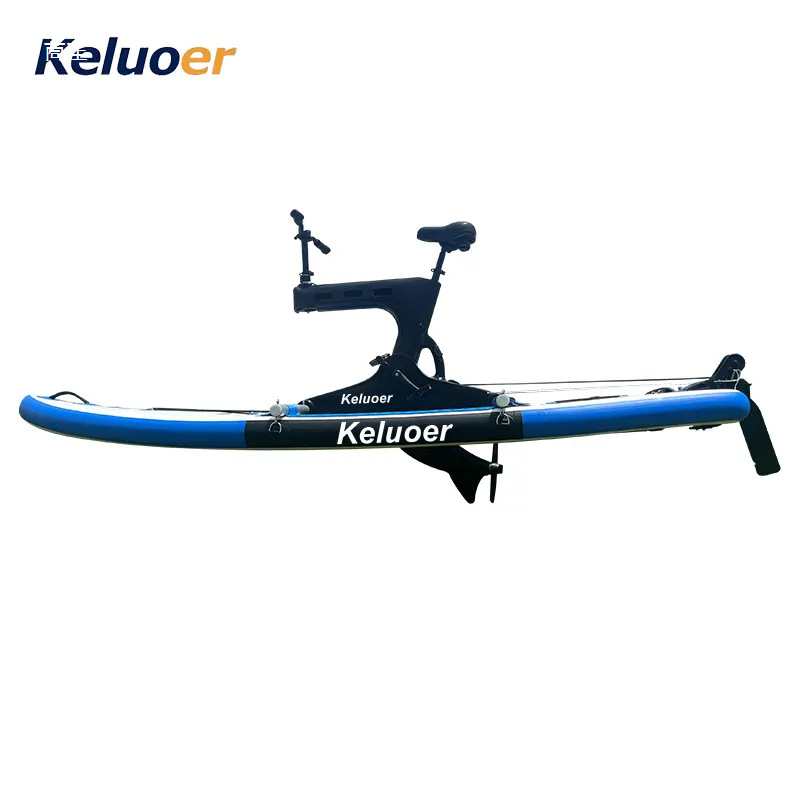 1 Bicicleta acuática portátil Barco de pedales acuático al aire libre Barco de ocio turístico de un solo pedal Kayak
