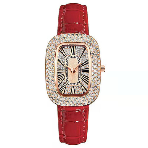 Little Green Watch Women's Watch Female Niche Pigeon Egg Internet Celebrity Kuaishou Live Broadcast Wholesale Rhinestone Starry Female Watch