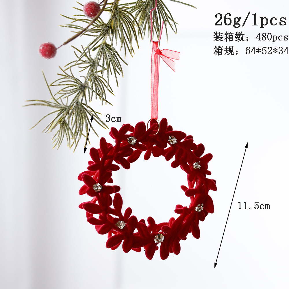 Burgundy flocking garland