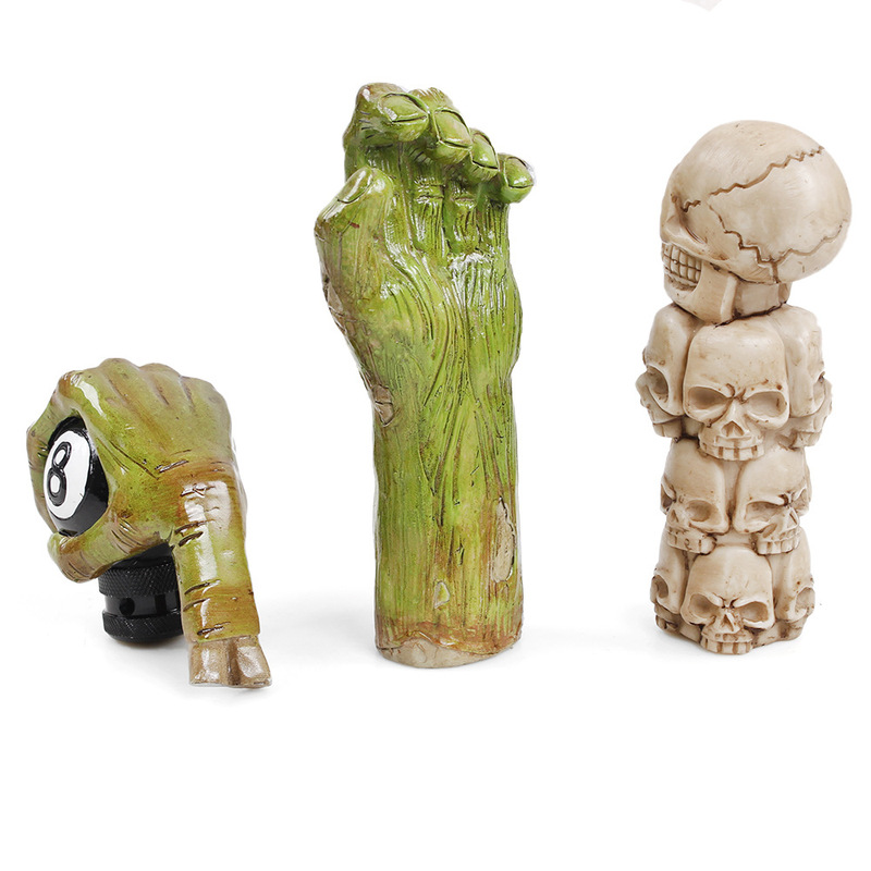 Car Modification New Green Ghost Shift Knob Modified Gear Shift Lever Stick Head Manual Automatic Gear Shift Lever