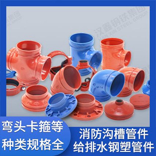 Guangdong wholesale groove pipe fittings fire groove clamp pipe fittings dn150 clamp rigid groove clamp price