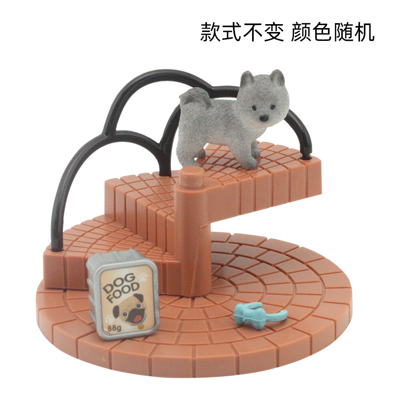 Juegos de escaleras de juguete para mascotas para niños Adornos para niños y niñas Juego de caja de regalo de juguete Venta directa de fábrica al por mayor
