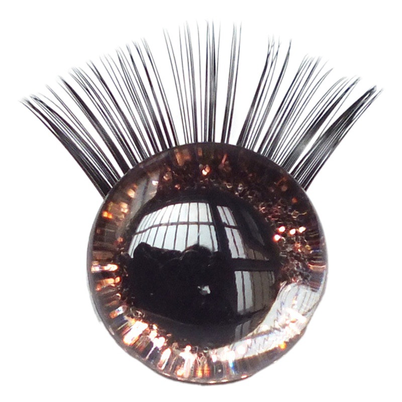 Comercio exterior pestañas 12-35mm ojos de juguete tridimensional ojo flash pestañas ojos juguete muñeca pestañas