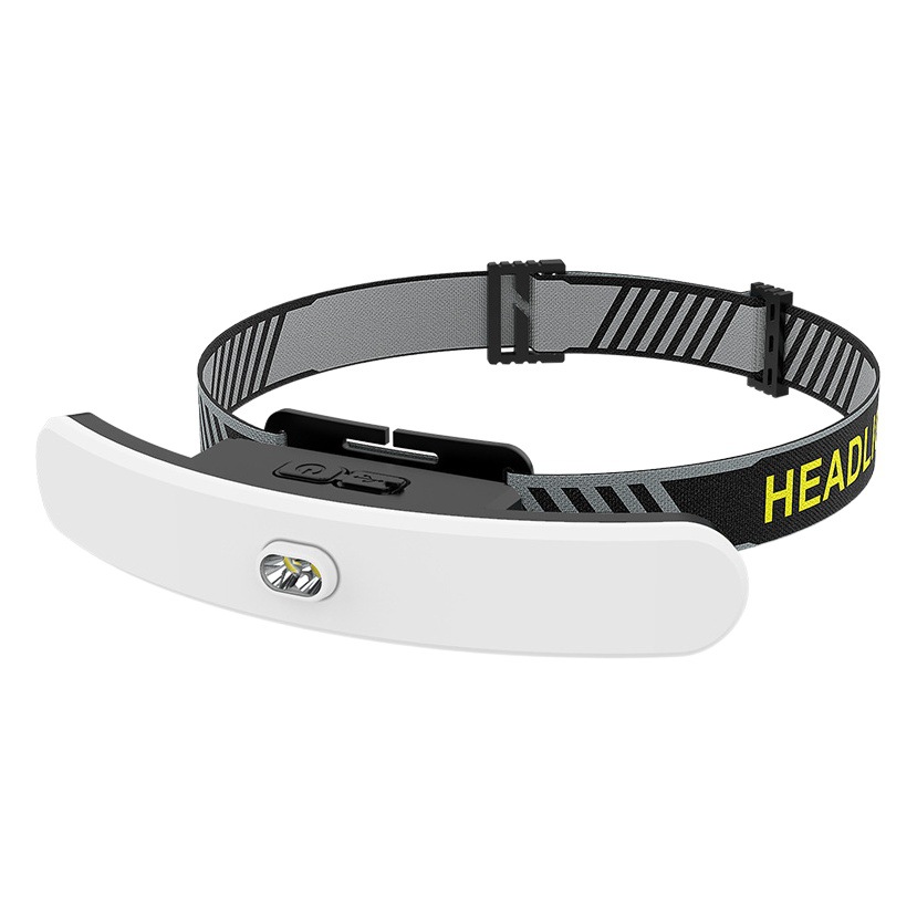 Faro de luz fuerte transfronterizo luz roja luz de trabajo de advertencia Luz de pestañas de carga USB portátil Faro de reflector grande montado en la cabeza