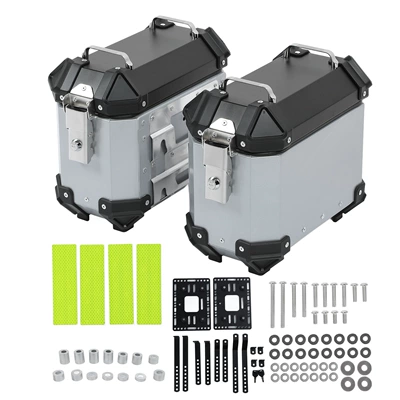 18L Side Box Bracket for Motorcycle, Motorcycle trunk - 18l-side-boxsilver-side-frame