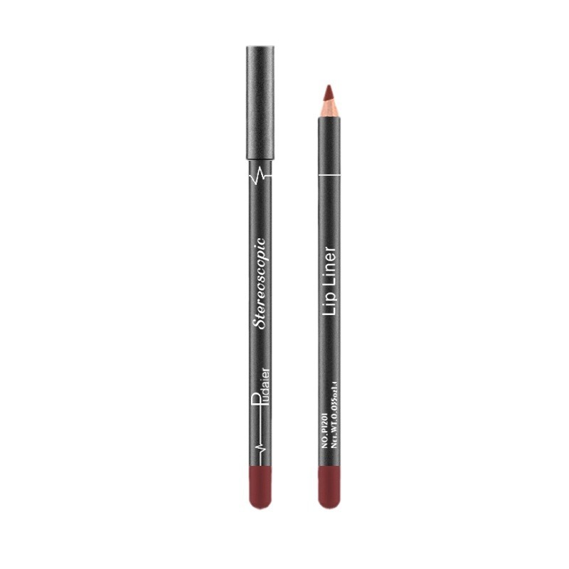 Hot Sale Lipliner Dumb Smooth Mouth Red Pen 12 Color Waterproof Hook Line Lip Marker Makeup_voghion.com