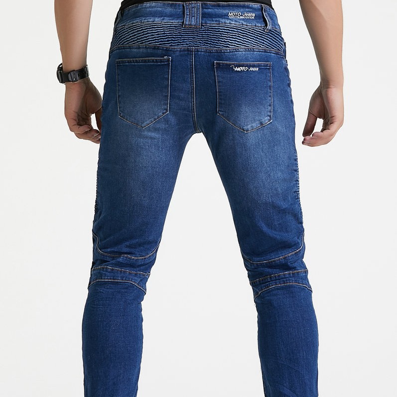 Productos genuinos Volero/corte tridimensional motocicleta Harley motocicleta pantalones vaqueros slim anti-caída pantalones vaqueros