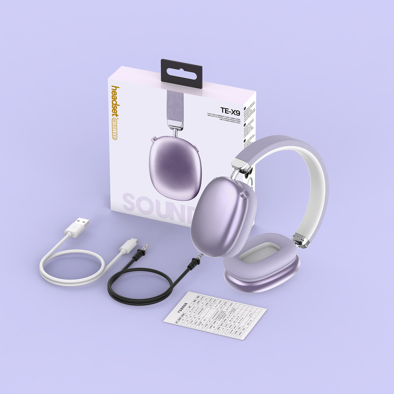 国境を越えた新製品 TE-X9 ヘッドセット ワイヤレス Bluetooth ヘッドセット 重低音 スポーツ ゲーム 携帯電話 ユニバーサル|undefined