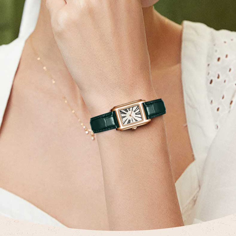 Nuovi orologi per ragazze, di nicchia, di fascia alta, semplici, lussuosi, impermeabili, cinturino in vera pelle, orologio quadrato, piccolo_voghion.com