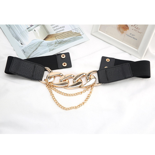 Elastic waistband, elastic chain girdle, fashionable and versatile dress, suit jacket, coat, trendy waist