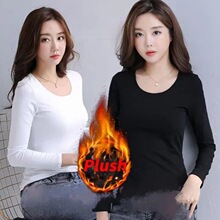 E 75191 Solid Color Long Sleeve T-Shirt ��ɫ����� �羳����