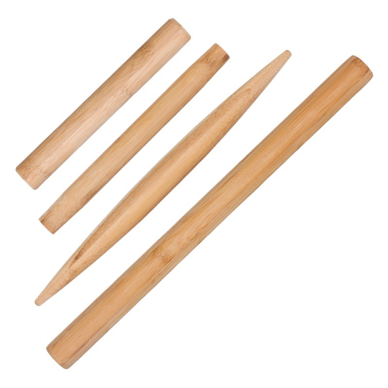 Fábrica de bambú palo redondo al por mayor de madera maciza de gran tamaño pequeño palo de presión hogar alargado palo de balanceo seco image 1