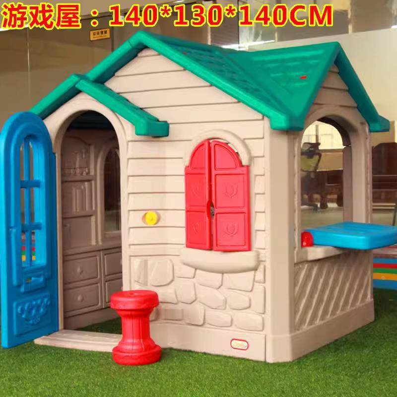 Casa de Juegos Infantil de Plástico, Desmontable, Lavable, para Interior y Jardín de Infantes image 35