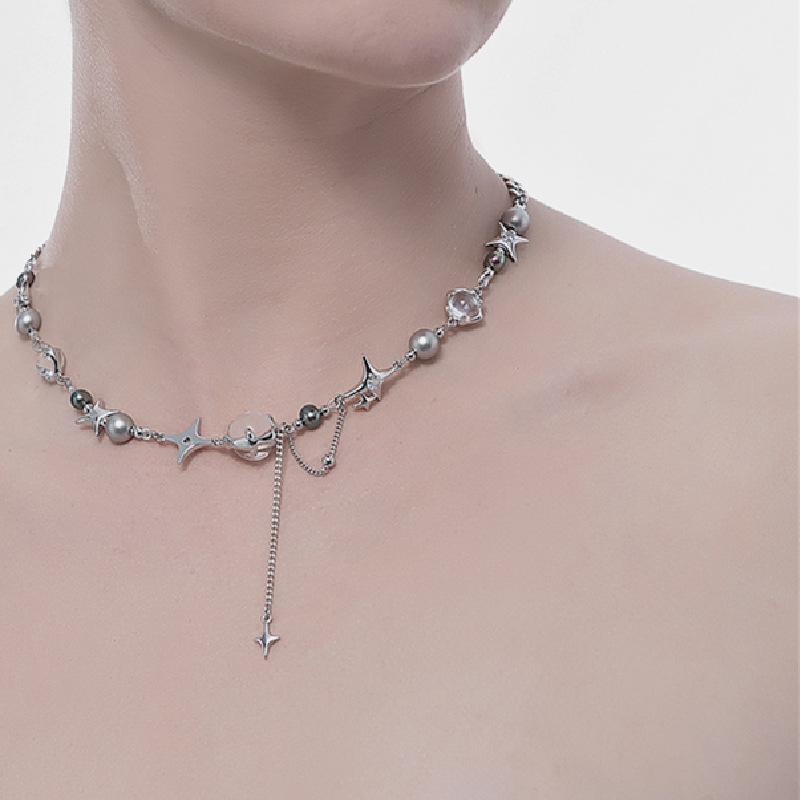 2205012 (1)麻秀原创设计星芒串珠流苏项链2022年