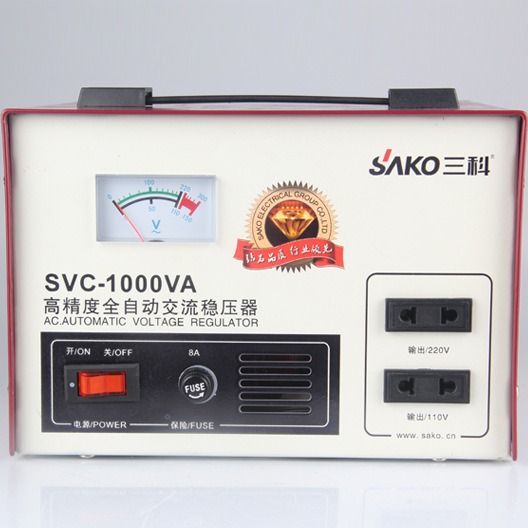 三科1000W/SVC/TND-1000VA/1KVA家电电视电脑全自动稳压器带110V
