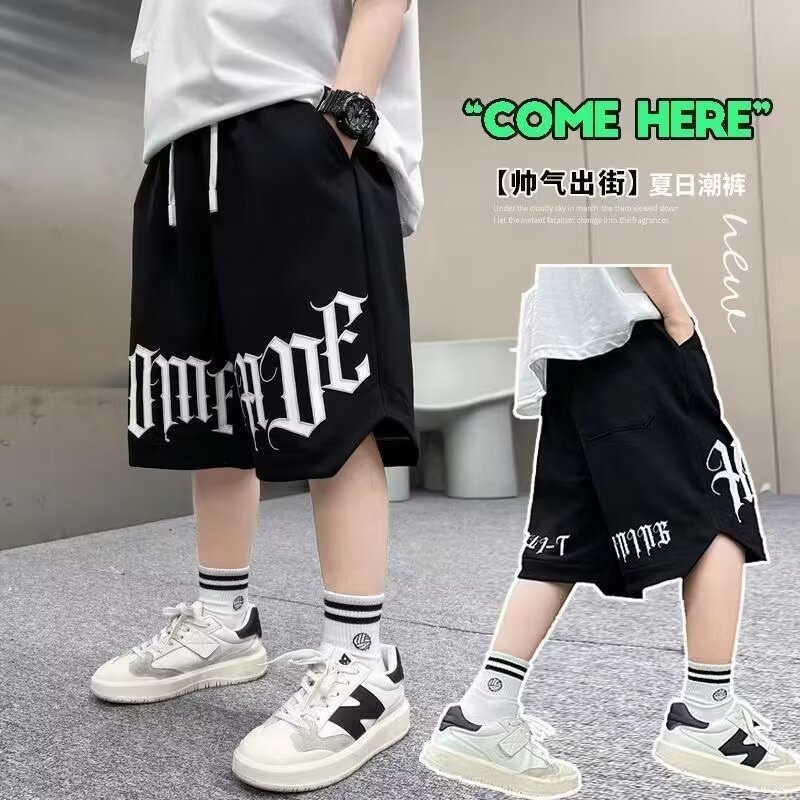 Boys' Shorts Summer Shorts 2025 New Arrival Middle-Big Boys Summer Pants Loose Sports Pants Boys Thin