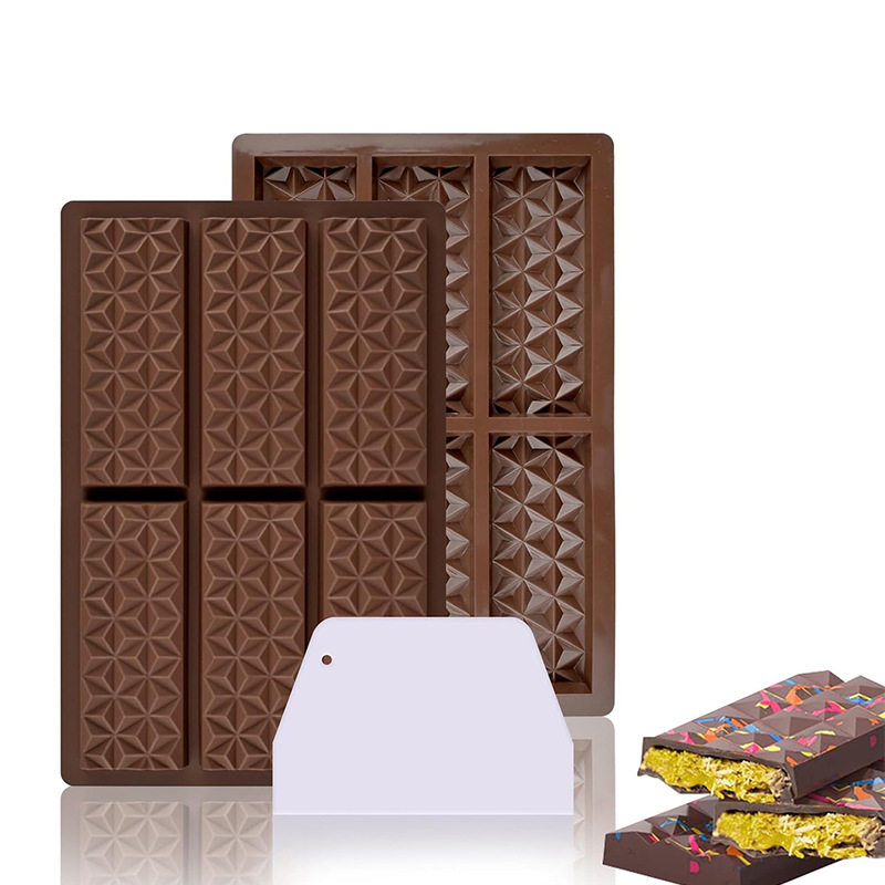 Dubai chocolate molde de silicona para hacer alimentos complementarios barra de nueces barra de energía de caramelo herramienta para hornear herramienta abrasiva