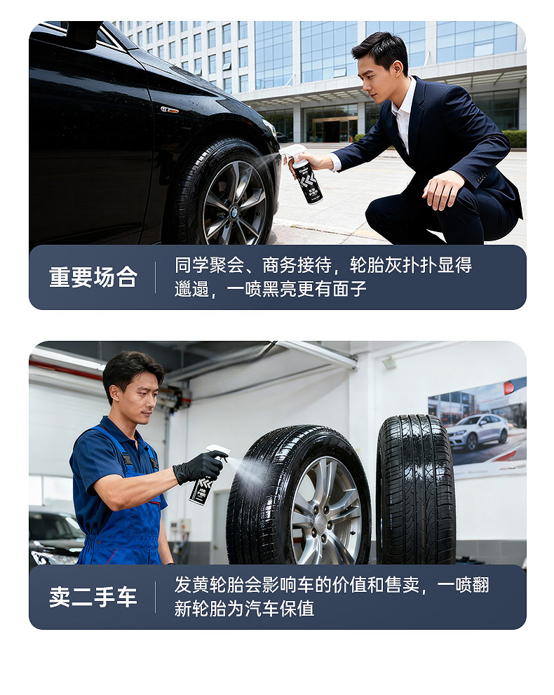 Car Tire Care Agent, Protective Agent, Polishing Agent, Tire Cleaner, Car Maintenance Protective Coating Agent