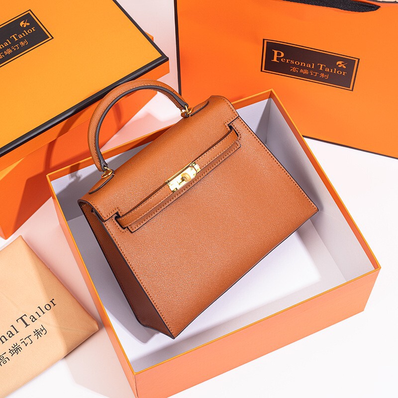 2026 Candy-Colored Kelly Bag 25cm Women's Handbag Single Shoulder Crossbody Fashion New Style Crossbody